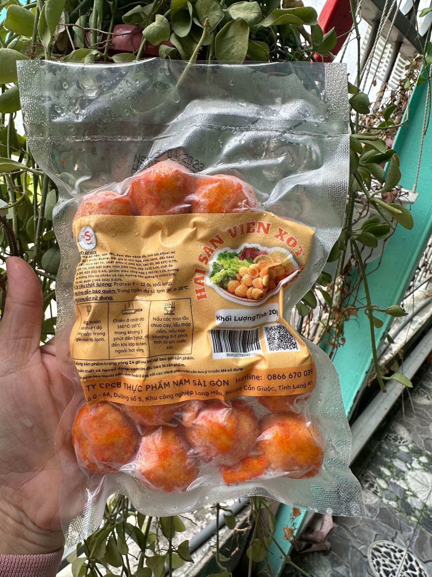 Cá viên nhân sốt tôm 200g