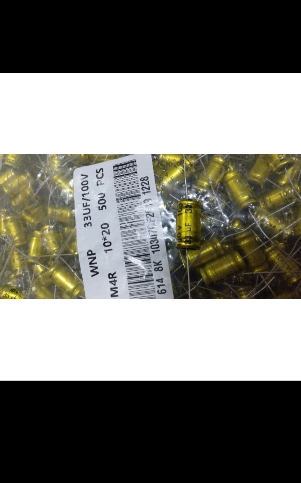 10 tụ loa 2 đầu 33uf 100v