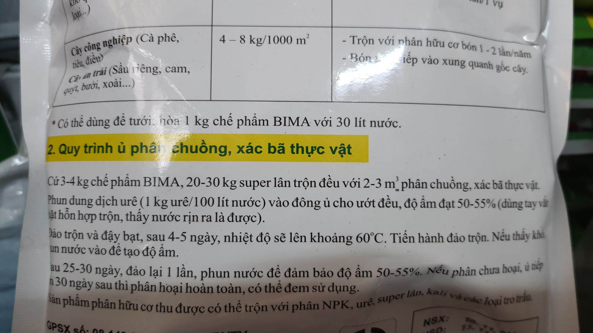 CHẾ PHẨM SINH HỌC tricoderma ngừa nấm, ủ phân - gói 1kg.