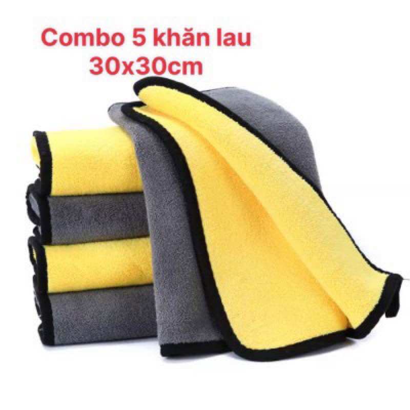 Khăn lau xe lau bàn lau bếp siêu thấm 30 x 30cm
