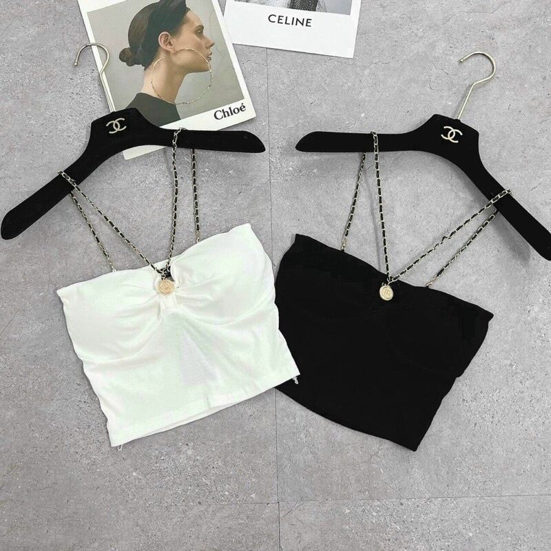 ÁO YẾM PHỐI XÍCH SIÊU SEXY VBC09