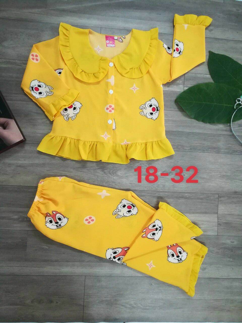 [HCM]Đồ Bộ Pijama Lụa Bé Gái Quần Dài - M60