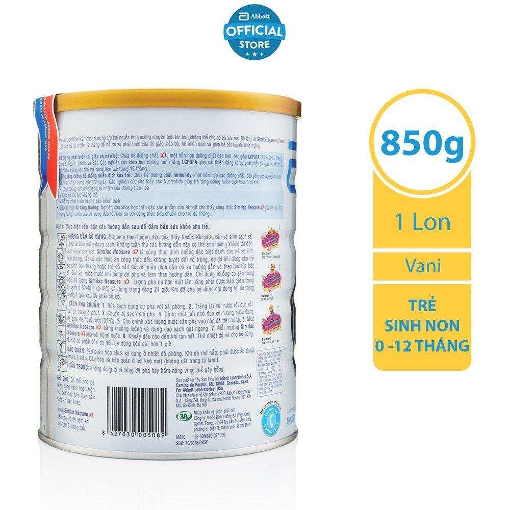 Sữa Similac Neosure 1 850g