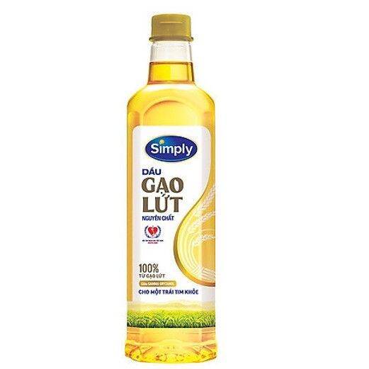 Dầu gạo lứt simply 1L
