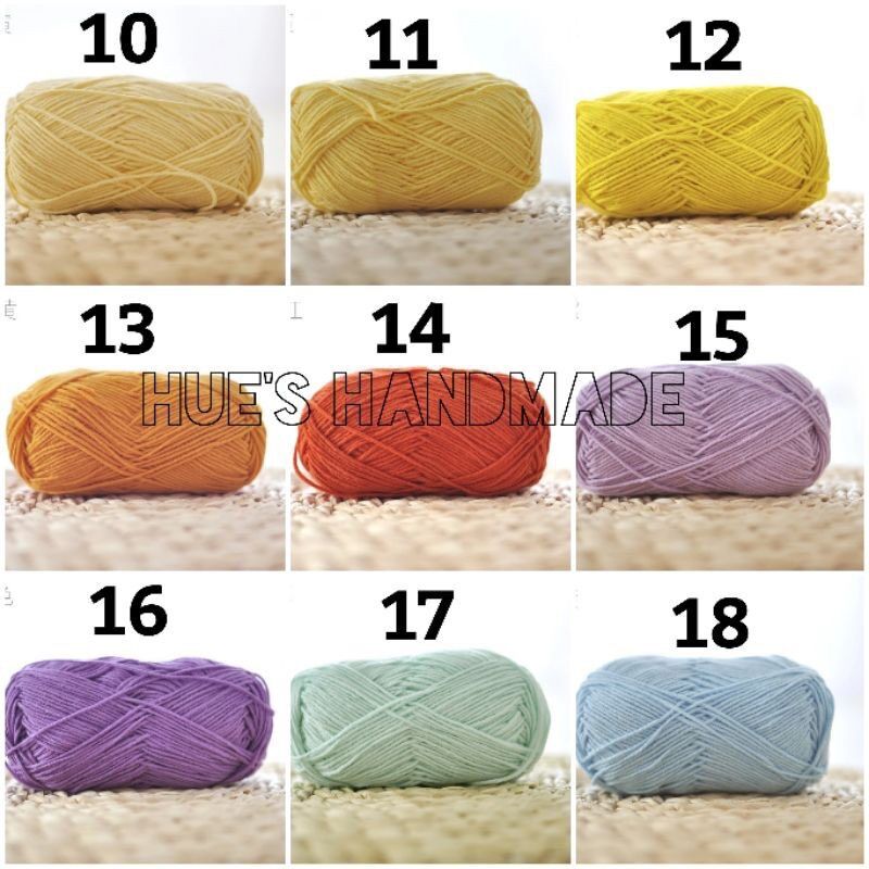 Len Baby Yarn - Bảng 1