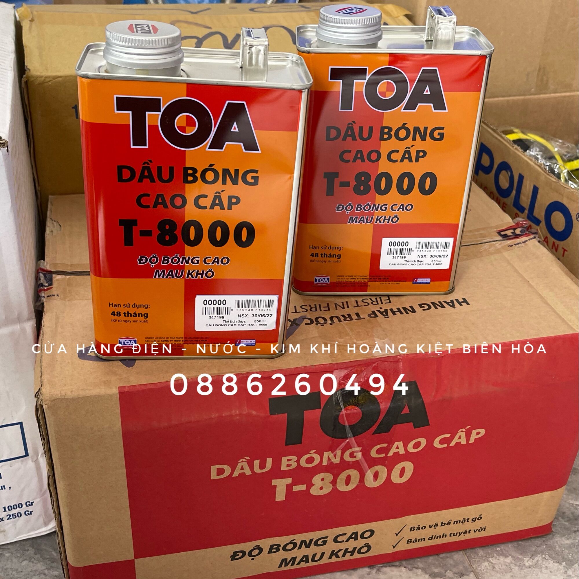 DẦU BÓNG CAO CẤP TOA T-8000 (850ML)