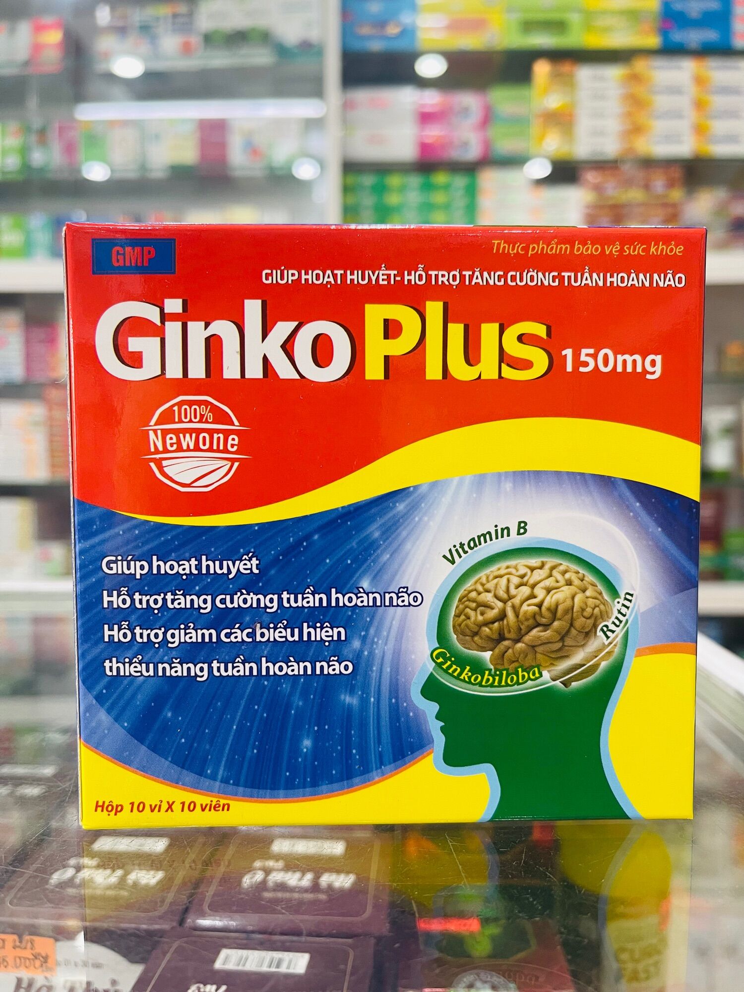 [HCM]Ginko Plus 150mg - 100 viên - Giúp hoạt huyết hỗ trợ tăng cường tuần hoàn não