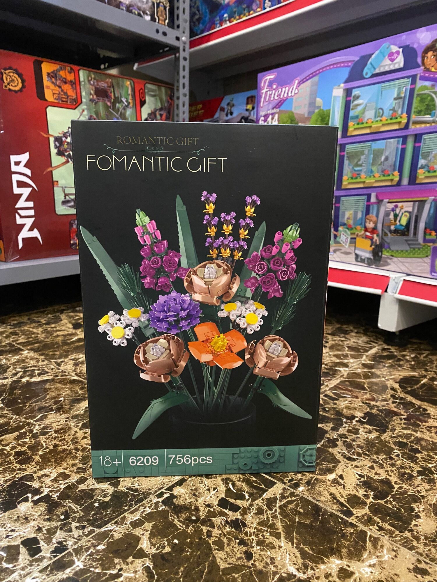 Đồ chơi lắp ráp fomantic gift 6209 10801 10280 bộ hoa tuyệt đẹp