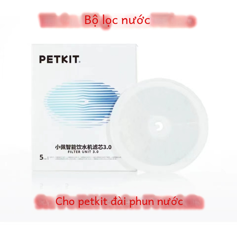 Bộ lọc đài phun nước Petkit Bộ 5 chiếc cho Eversweet V2 V2s Solo V3 V5 Cat Bộ nạp tự động Loại nhựa có thể sạc lại