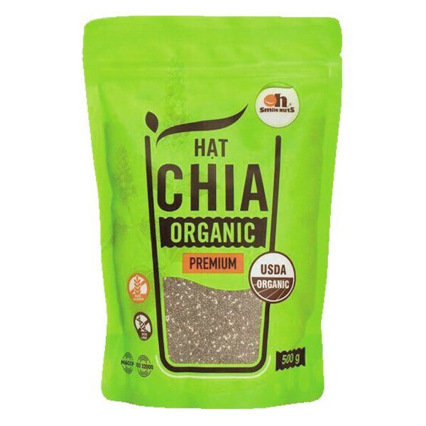 Hạt chia organic peru oh smile nuts gói 500g