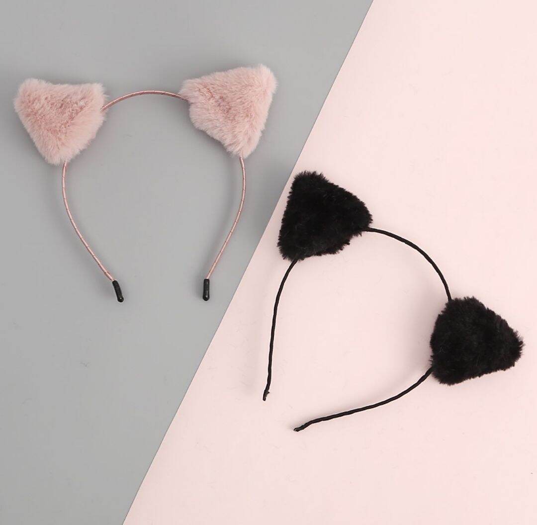 Băng đô cài tóc hình tai mèo dễ thương dành cho nữ ( MÀU ĐEN)