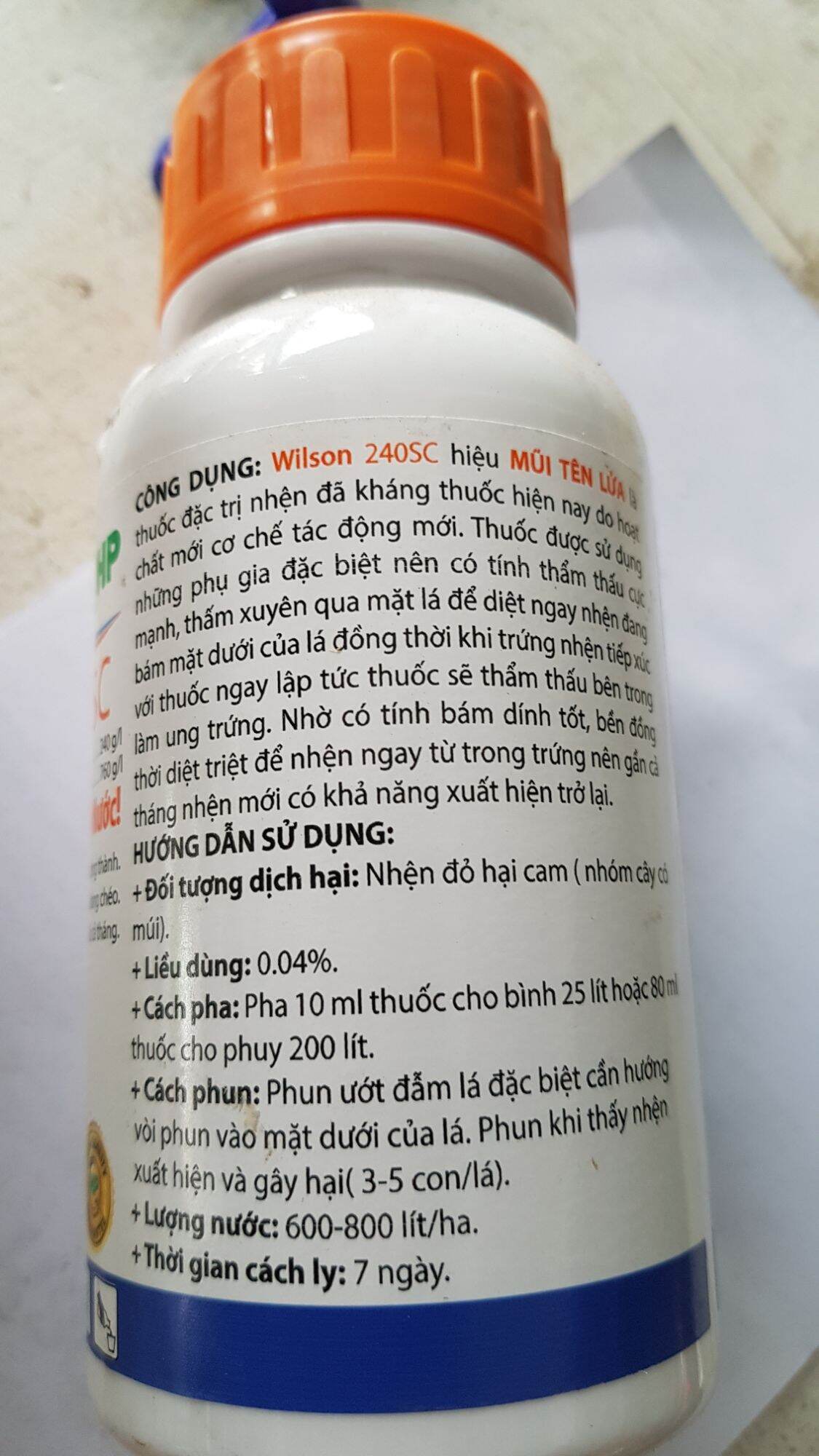 Thuốc trừ nhện WILSON 240SC 240ml