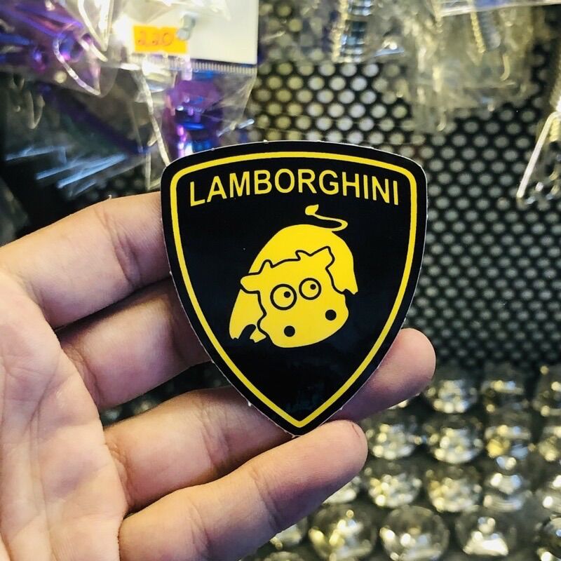 Tem Decal Logo Sticker Siêu Xe Lam.bor.ghini