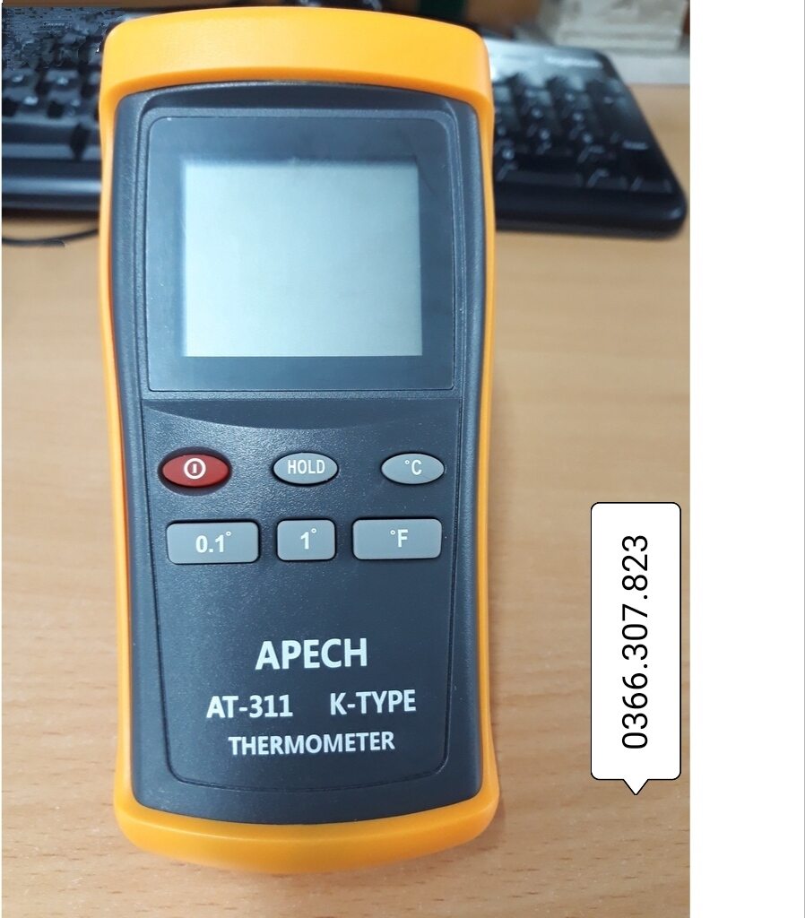 Thiết bị đo nhiệt độ tiếp xúc trực tiếp type k apech at-311