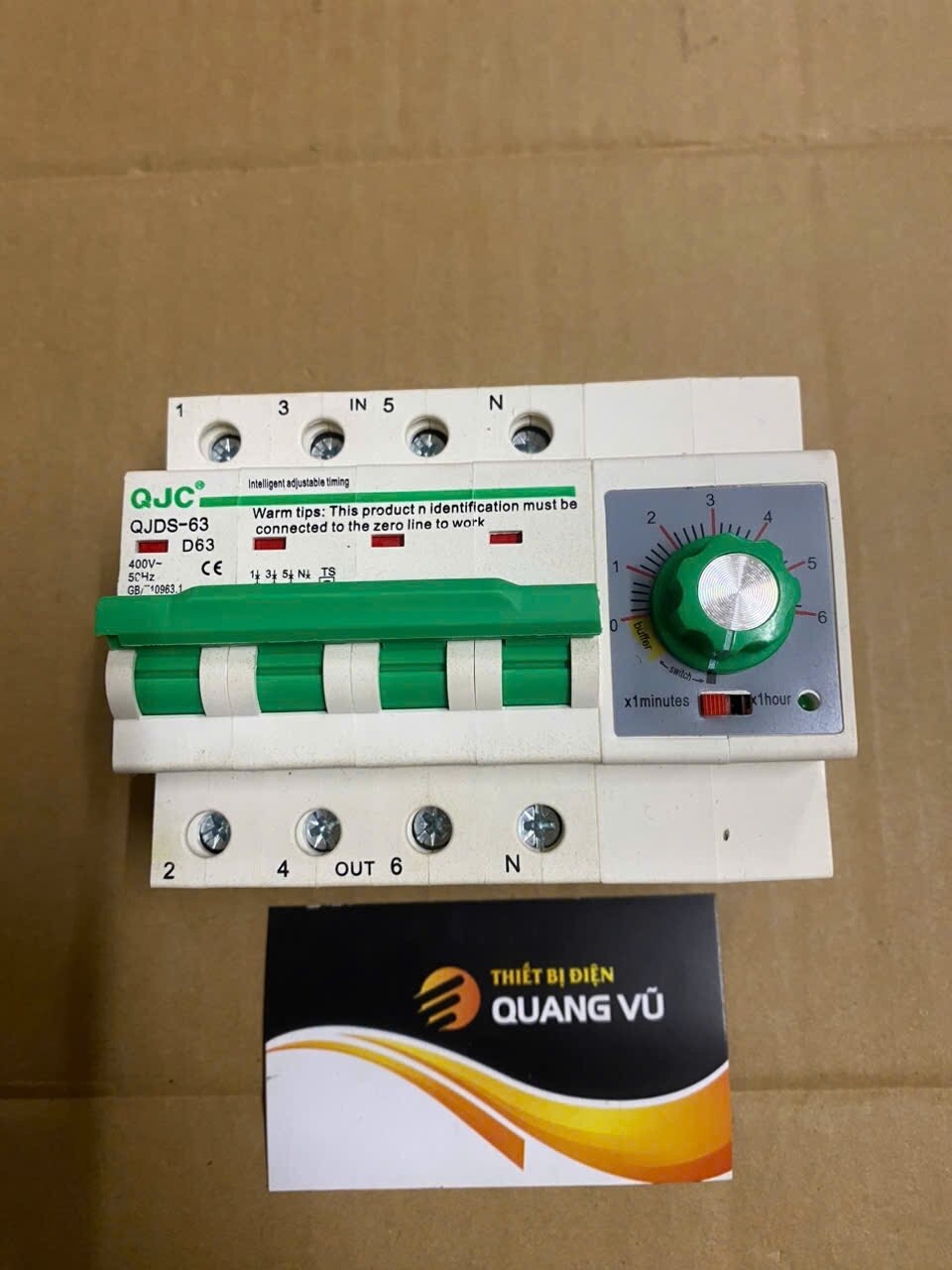 Aptomat hẹn giờ 3 pha 4 dây 63a