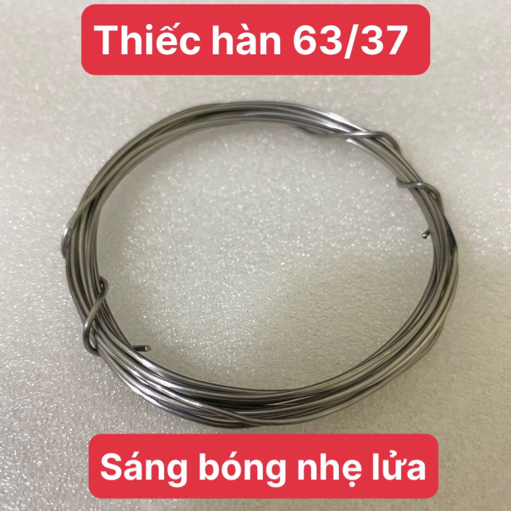 Thiếc hàn chì hàn mạch điện tử sáng bóng nhẹ lửa 2 mét