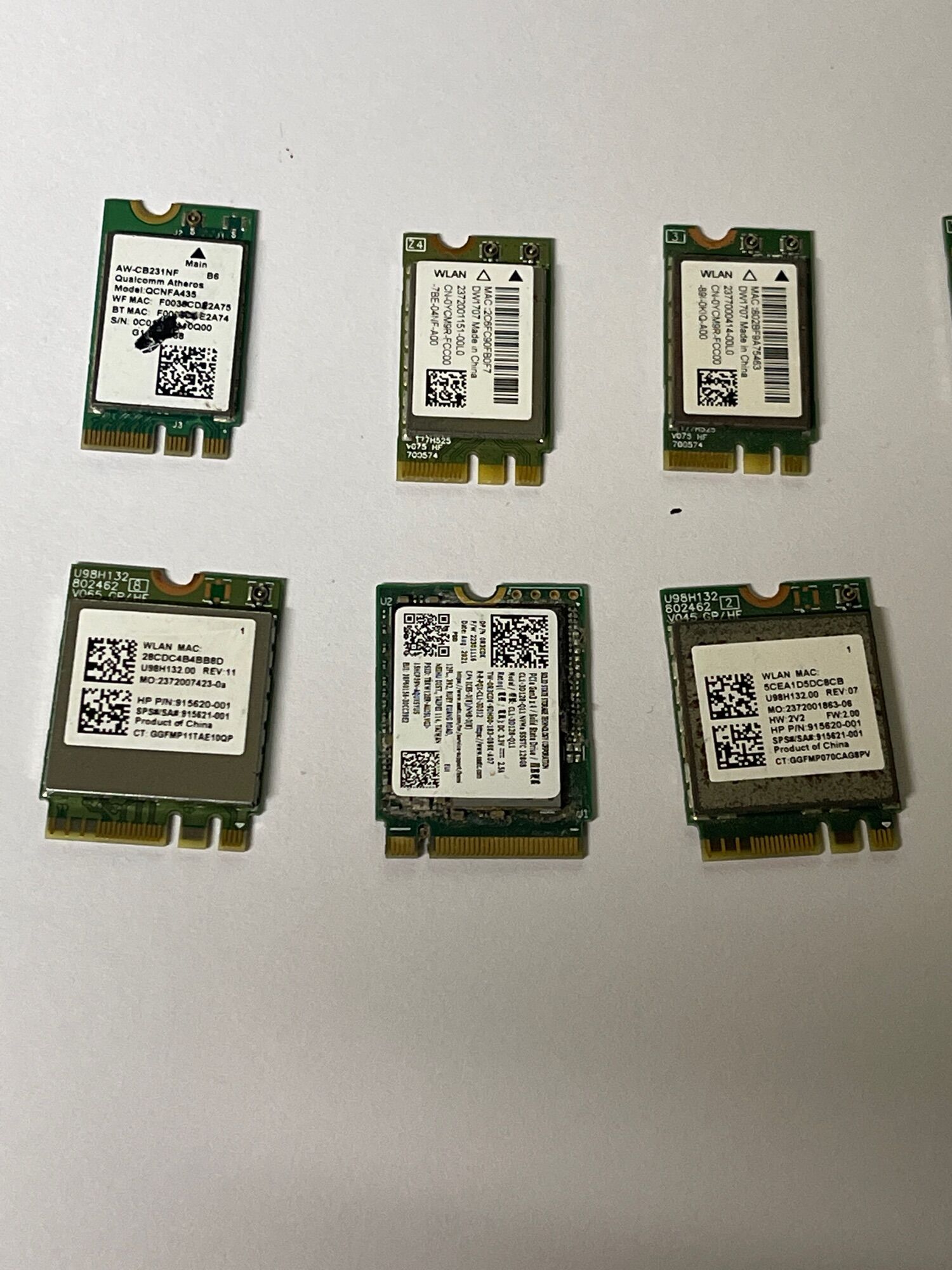 Card WIFI Dell M.2 (Up to 1 Mbps) cho Laptop 1 tháng bảo hành