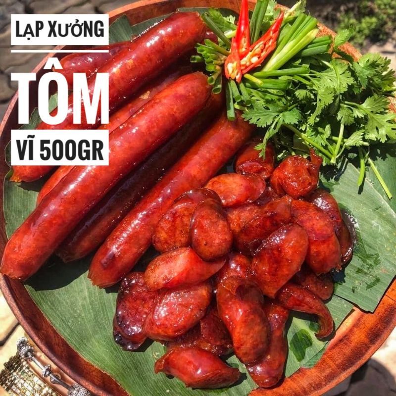 1Kg Lạp Xưởng Tôm Siêu Ngon