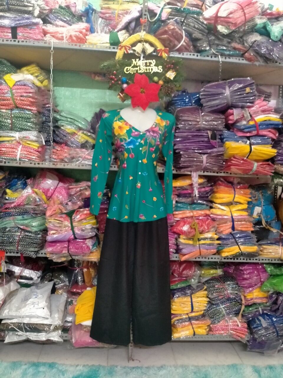 áo bà ba in hoa 4d k có  quần