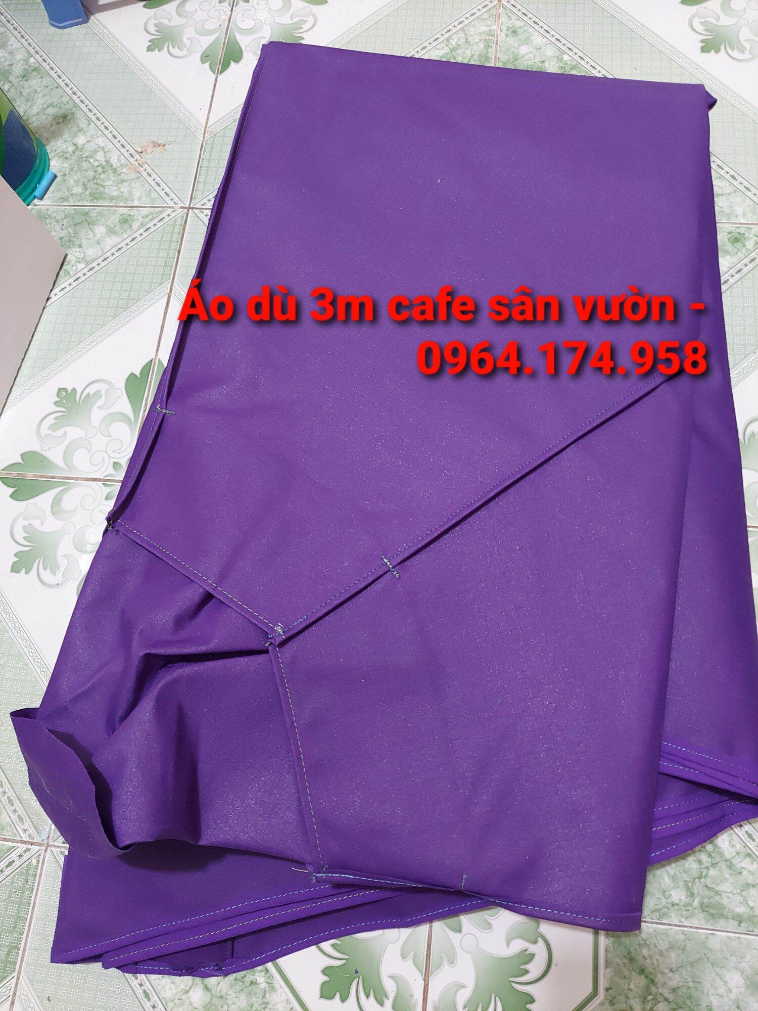 [HCM]Áo Dù 3m Dù Cafe sân vườn