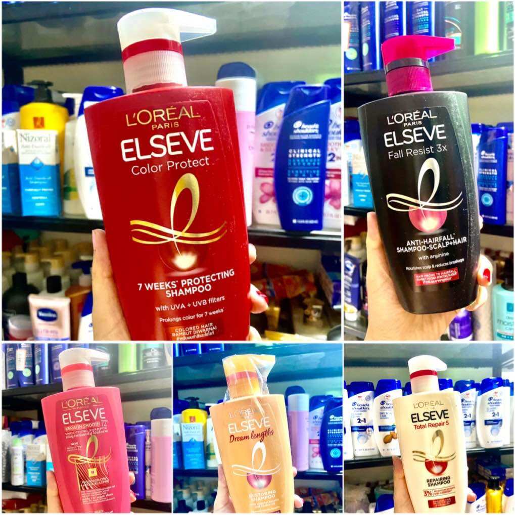 Dầu gội ngăn gãy rụng tóc thái lan l'oreal loreal paris elseve fall resist 3x shampoo 450ml