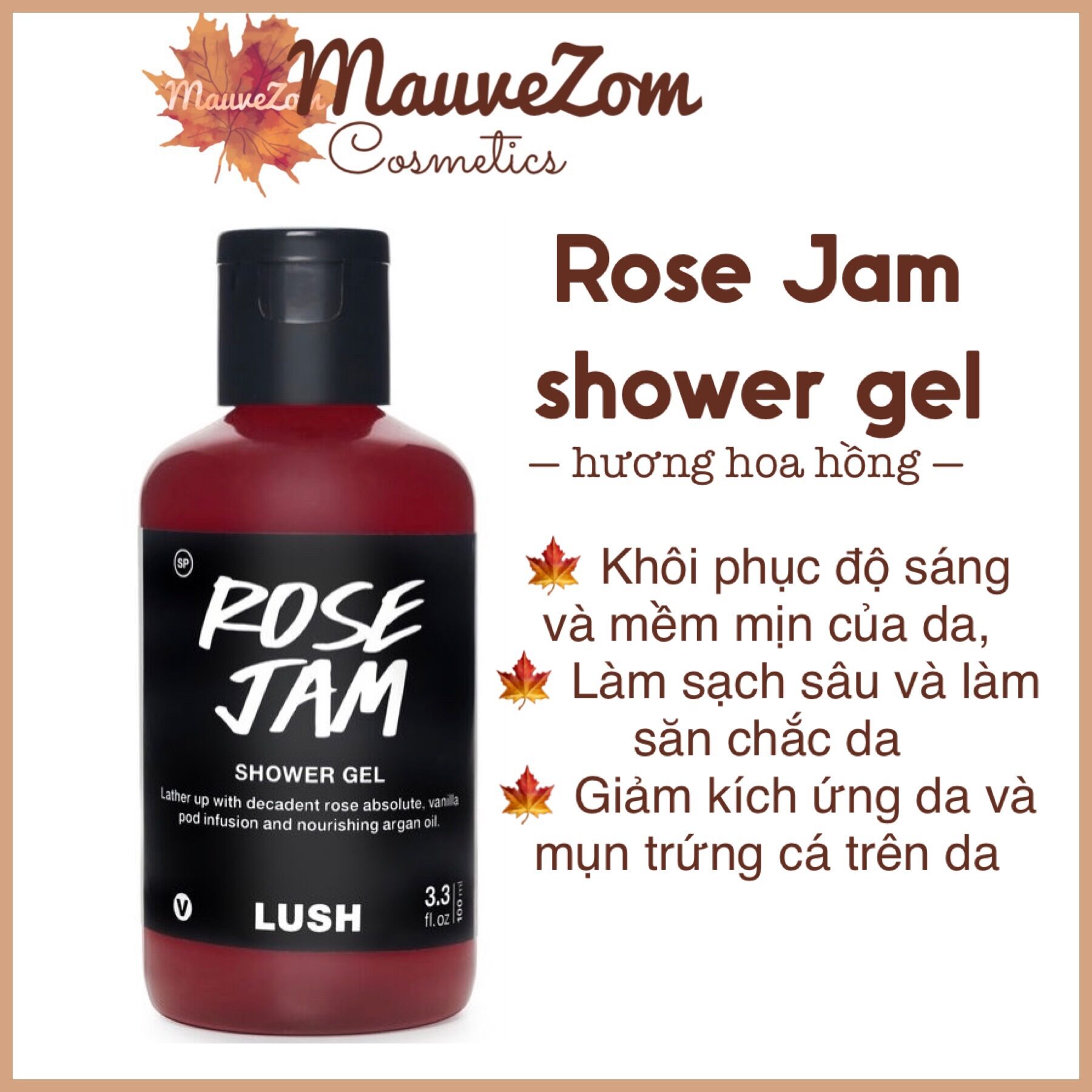 Sữa tắm rose jam shower gel - lush