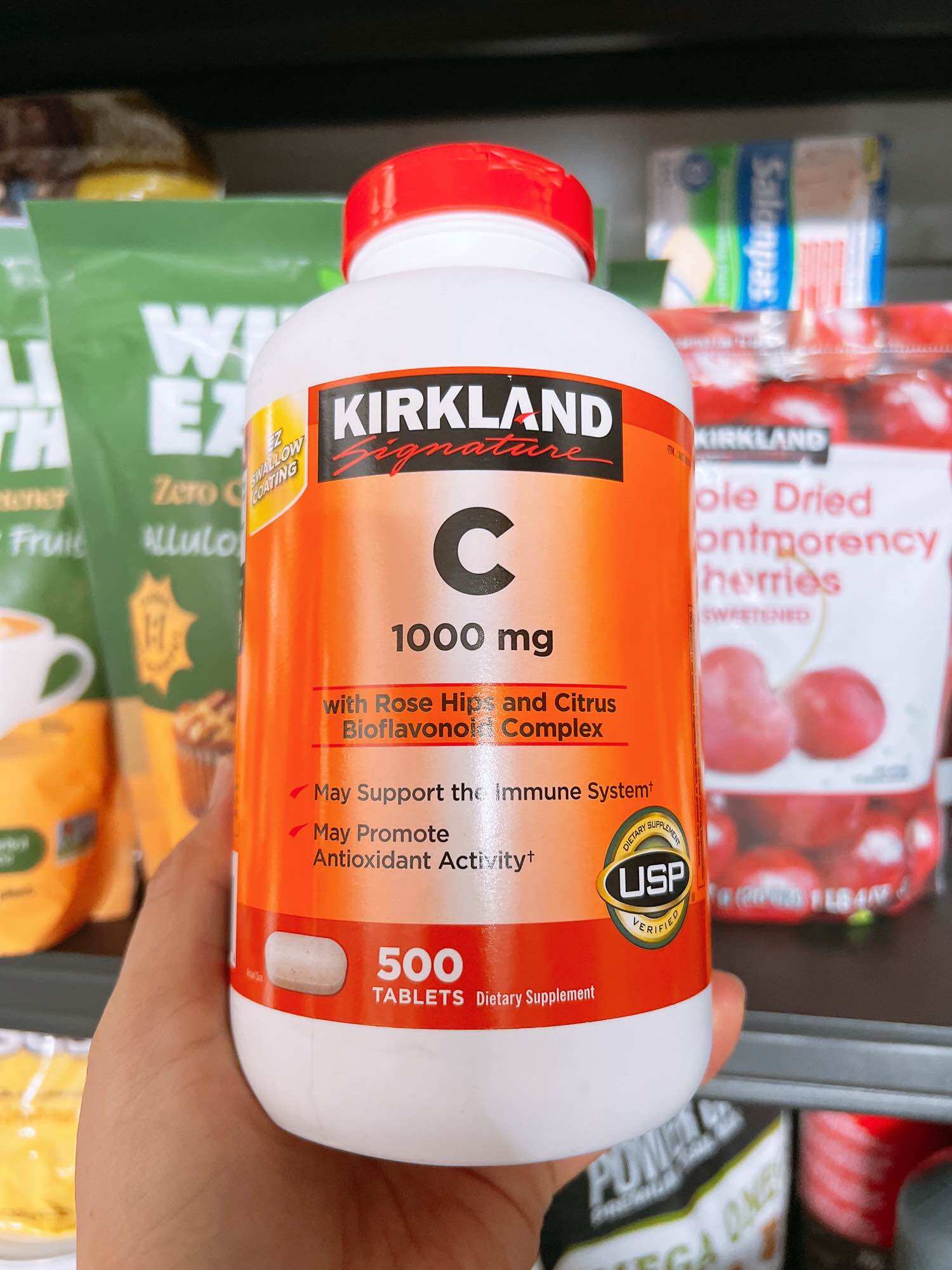 [ Date 11/ 2029 ] Vitamin C 1000 mg 500 viên Kirkland Signature Mỹ.