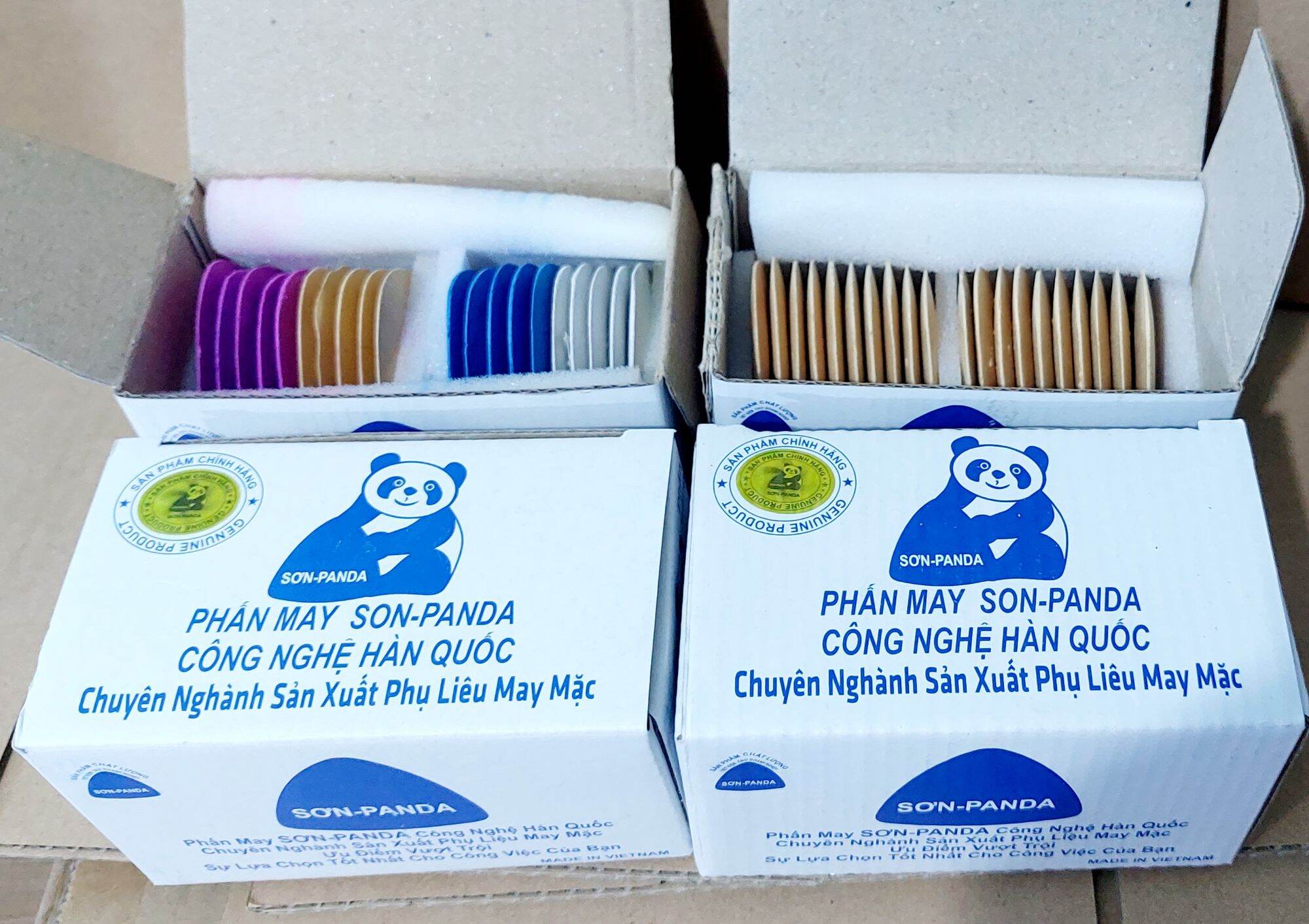 Phấn may hiệu PanDa , phấn vẽ lên vải.