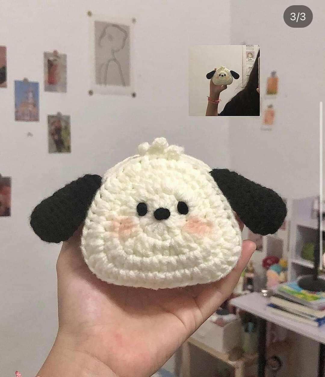 túi mini treo chìa khóa hàng handmade