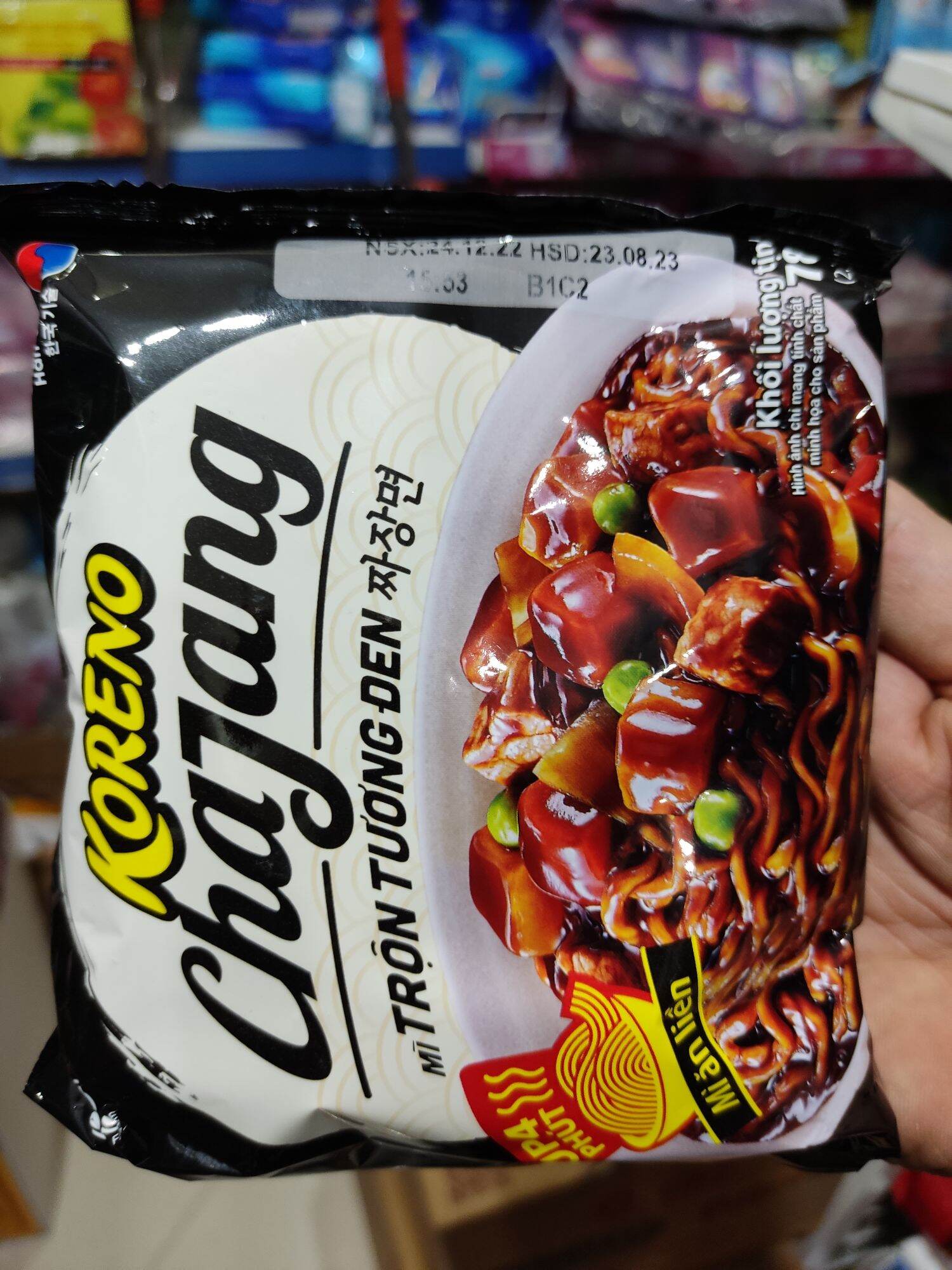 Mì trộn tương đen Koreno các vị
