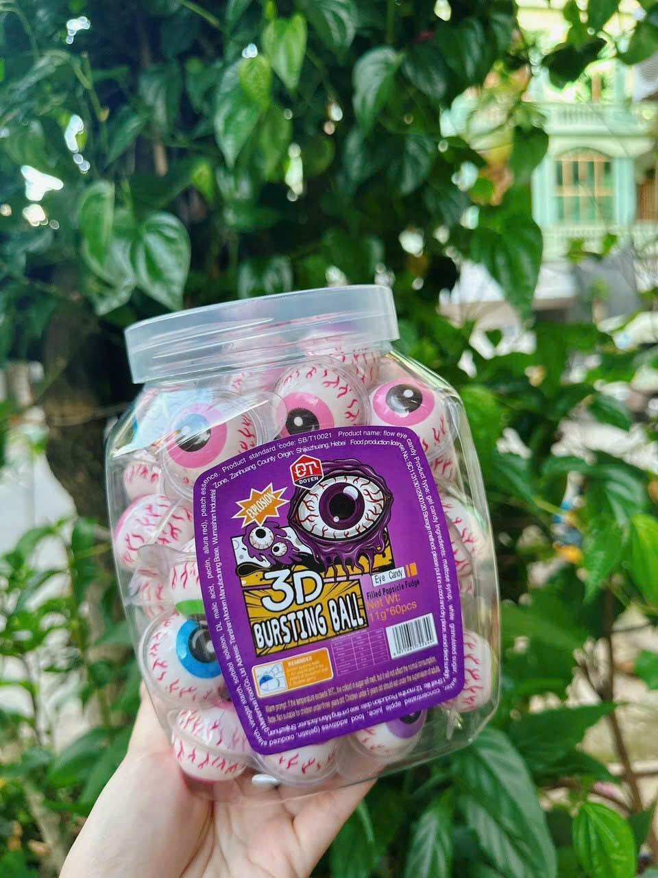 Kẹo dẻo hình con mắt hộp 60 chiếc