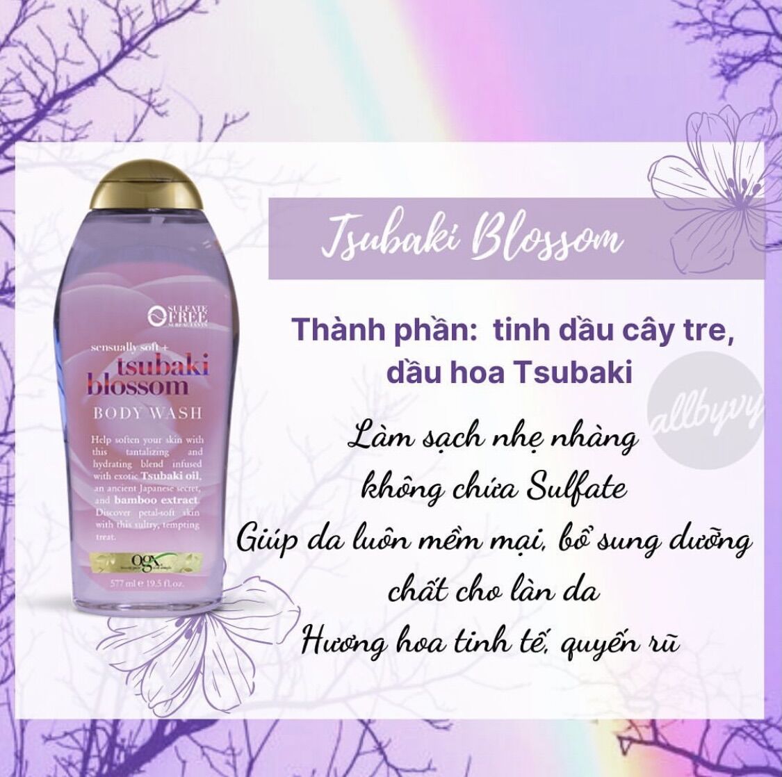allbyvy| Sữa tắm OGX 577ml