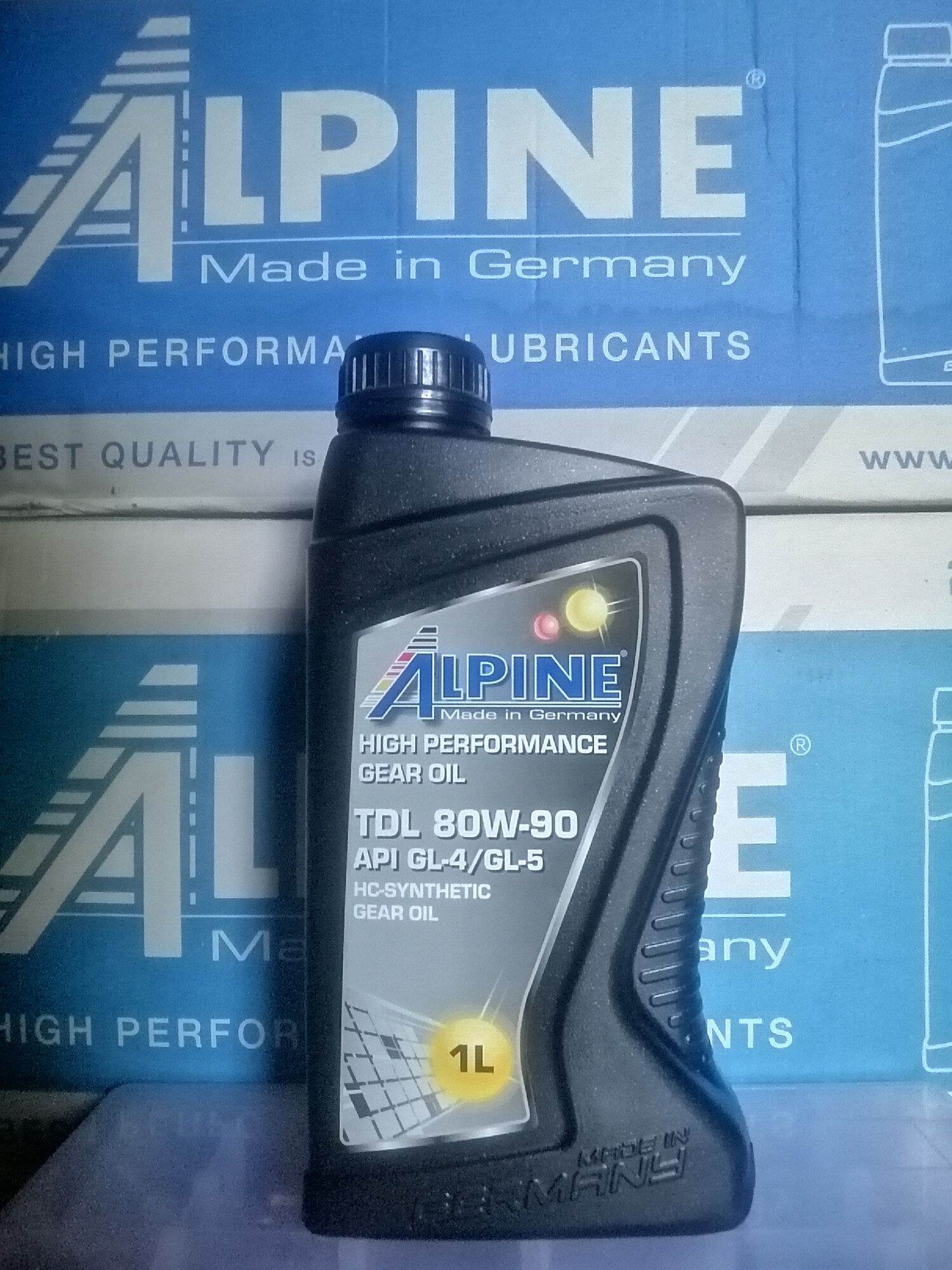Dầu nhớt hộp số xe tay ga, ô tô ALPINE TDL 80W-90 API GL4 GL5 HC