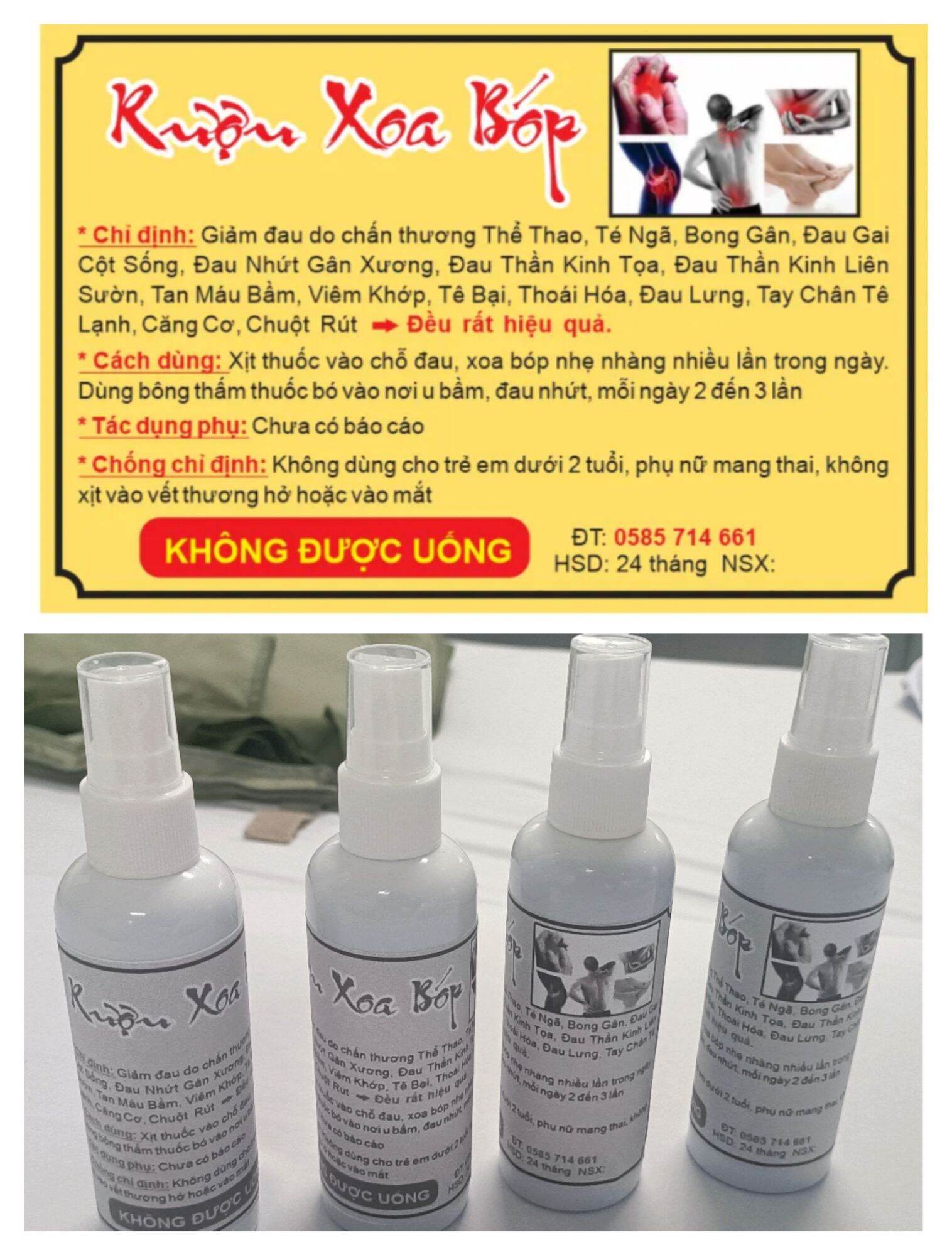 Rượu xoa bóp gia truyền hiến y đường