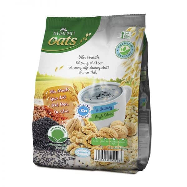 Ngũ cốc yến mạch , óc chó & mè đen 400 gram ( Mua 2 gói tặng 1 gói ym 150g)