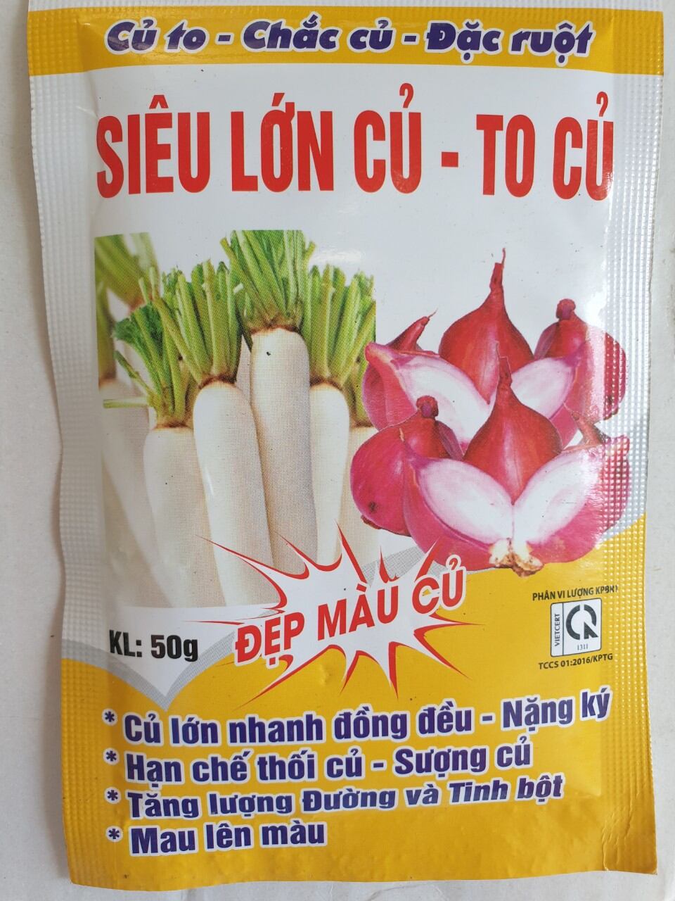 1 gói Siêu to Củ-Bự Củ cho các loại cây lấy củ