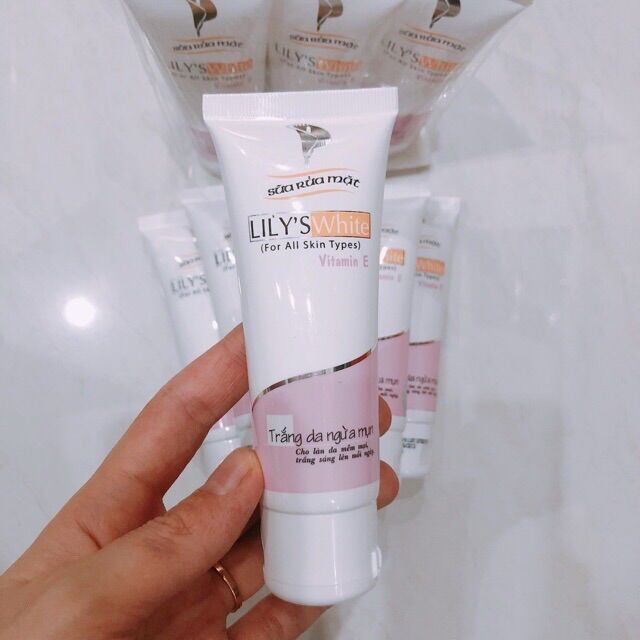 [HCM]Sữa rửa mặt sáng da - ngừa mụn Lily’s white