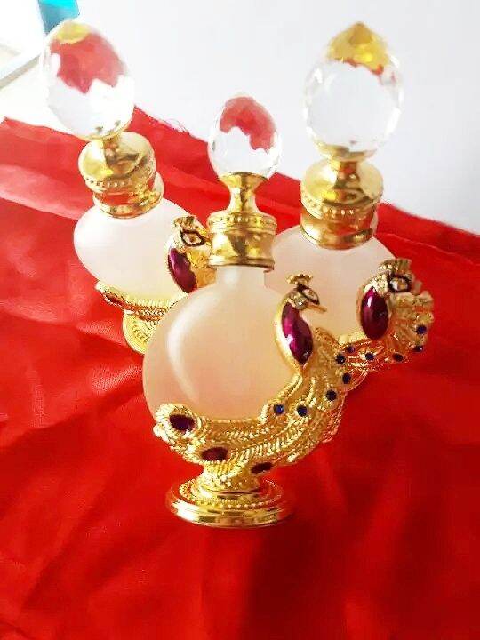 Vỏ Chai công nhỏ 15ml Tróng Đựng Tinh Dầu DuBai mẫu Con Công (lọ chiết tinh dầu dubai cao cấp)