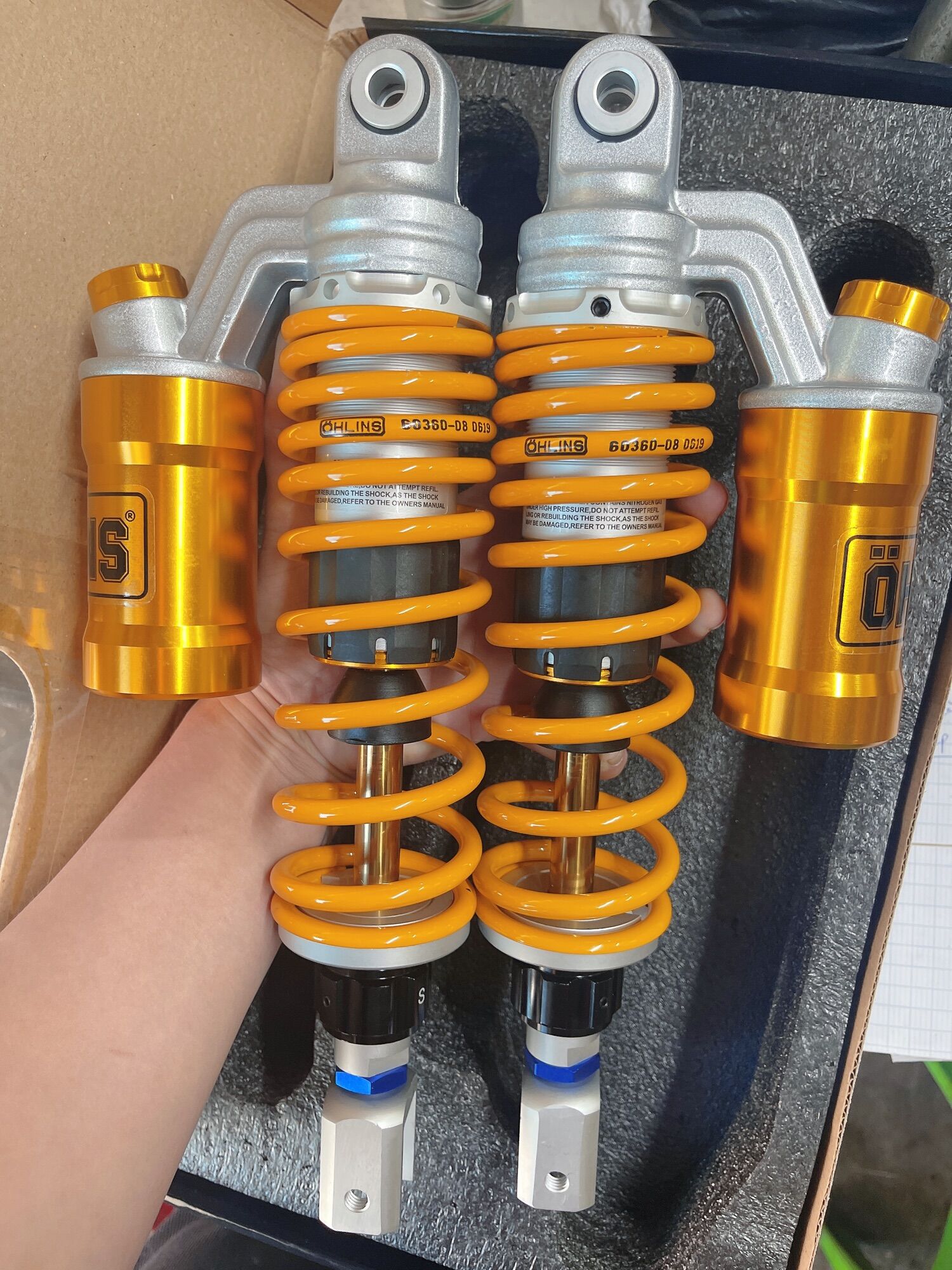 Phuộc ohlins xe ga ab novou pcx nvx sh ý