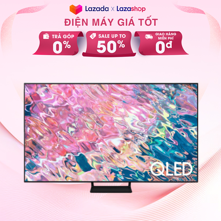 [GIAO HÀ NỘI] Smart Tivi Samsung  4K QLED 65 inch 65Q60B -Tìm Kiếm giọng nói Bằng Tiếng Việt, Điều k