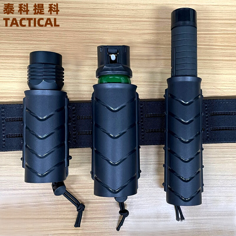 Tactical Quick Release Holster Steel Spray Caner Flashlight Holster Universal Plastic Steel Holster