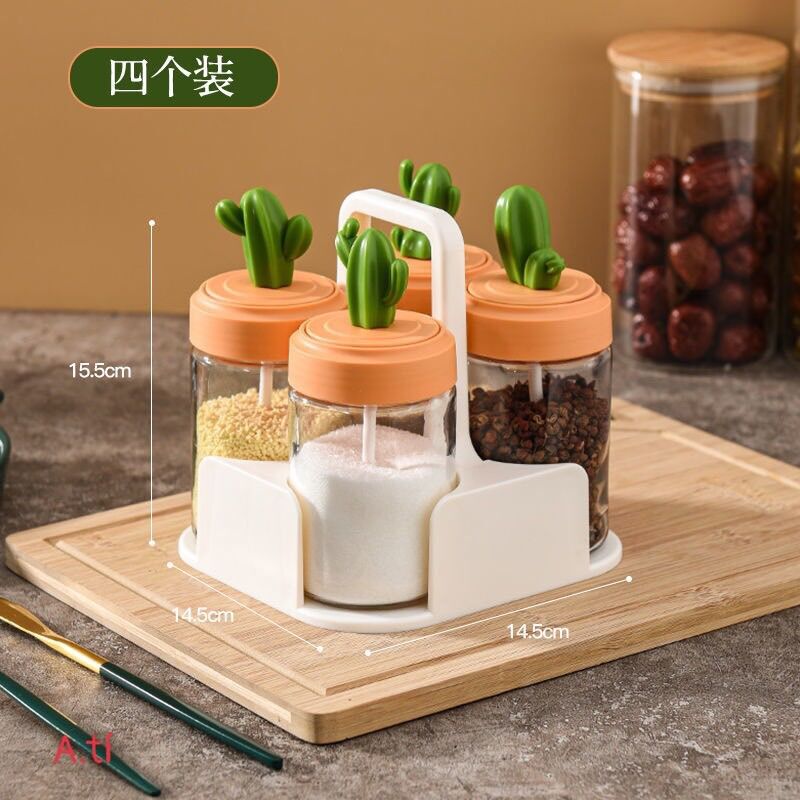 Set 4 hộp đựng gia vị