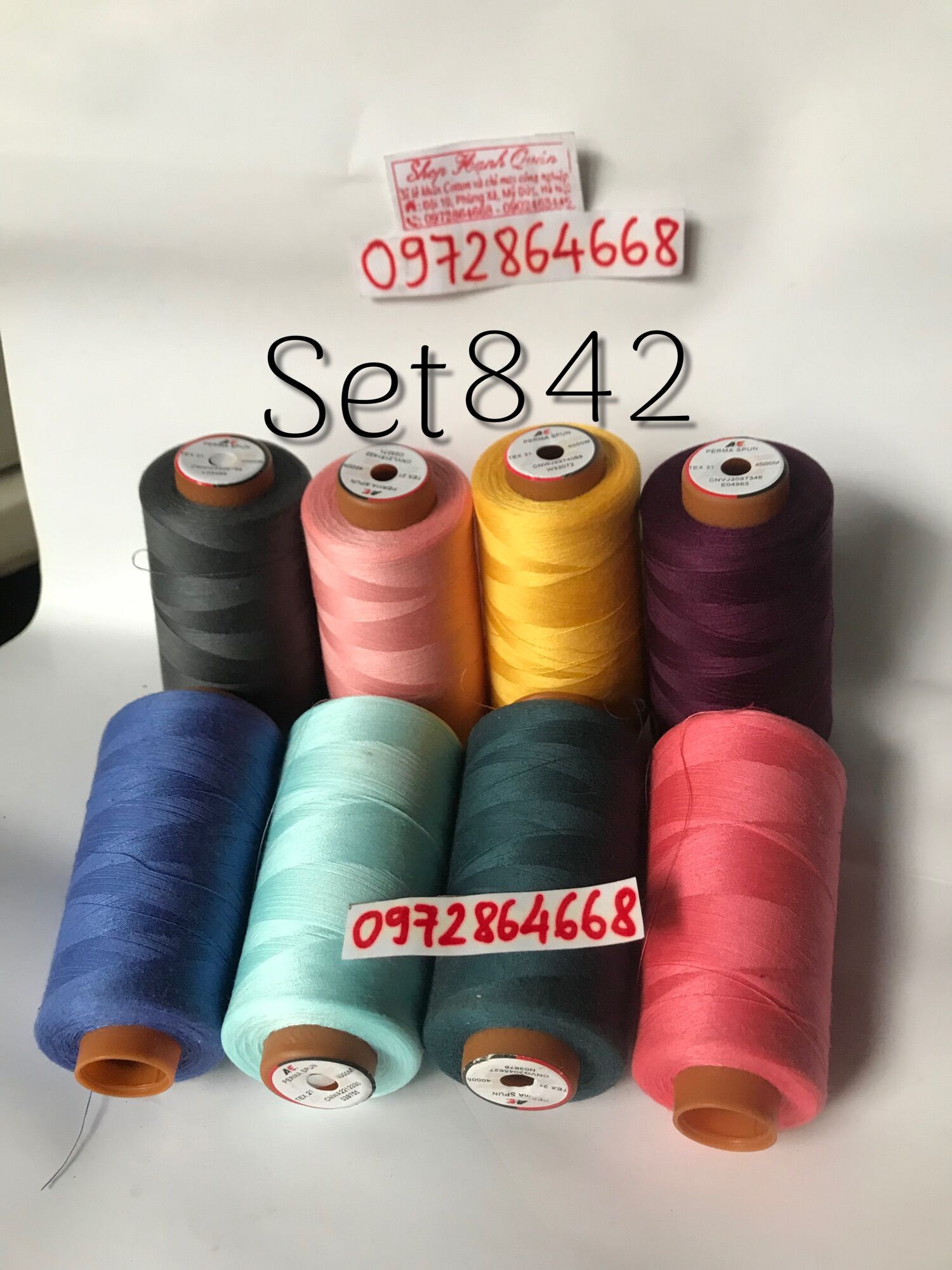 Set chỉ sợi nhỏ may áo dài