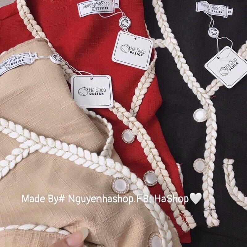 [Shop bigsize nữ 50kg-90kg] Set áo vest mix chân váy A - SV808