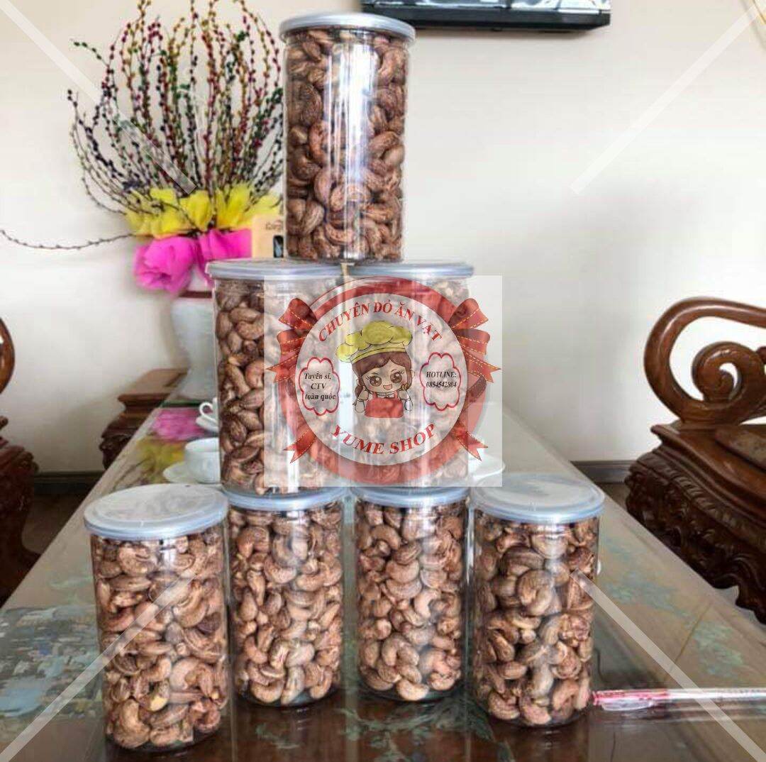Hạt điều rang muối vỏ lụa béo thơm giòn rụm, thích hợp cho mọi lứa tuổi