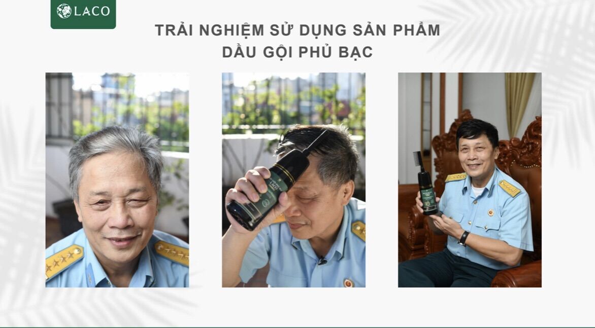 Dầu gội phủ bạc Laco