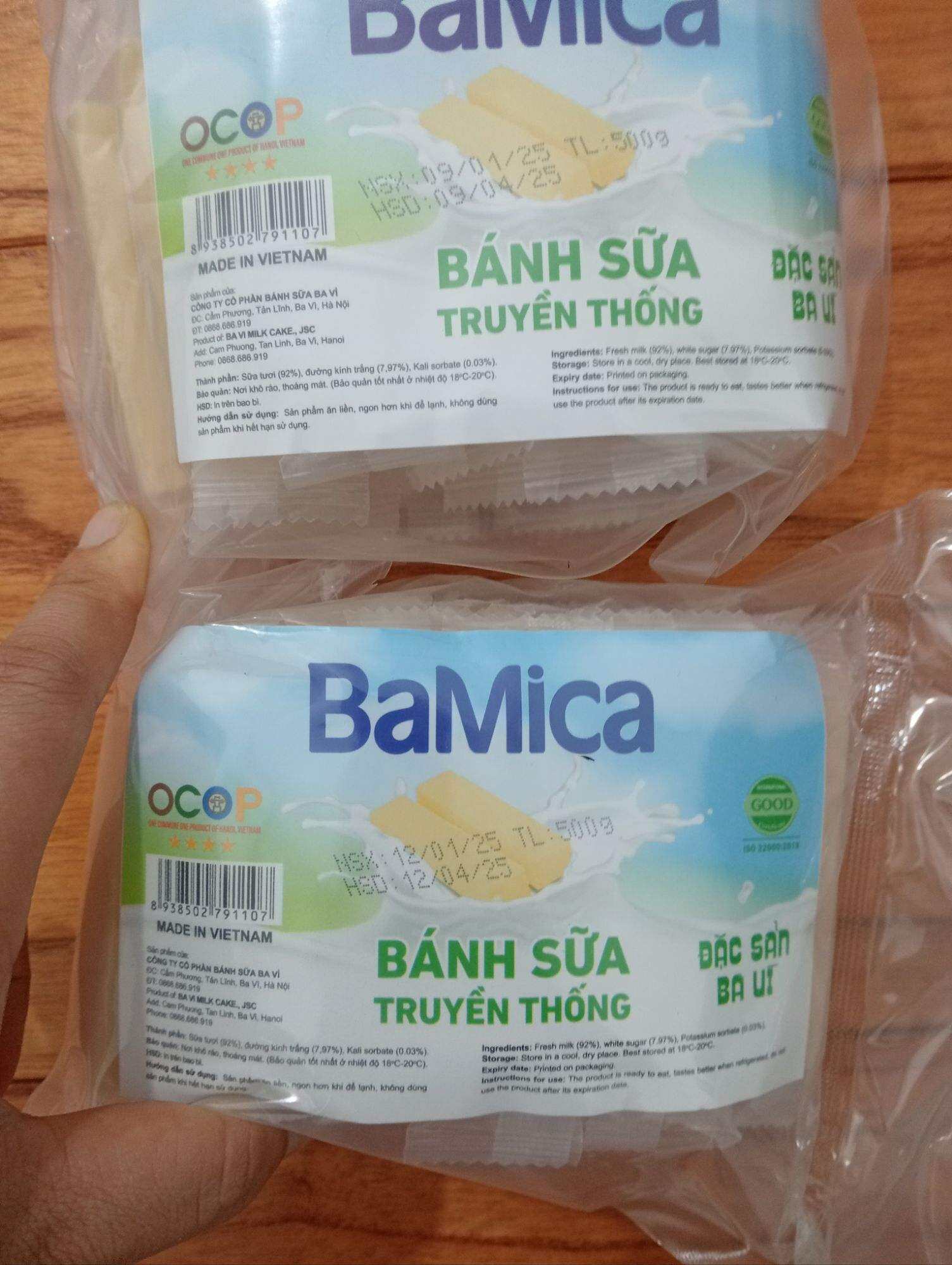 bánh sữa đặc biệt 1 túi 40 chiếc- đặc sản Ba Vì- shop HỒNG BA VÌ