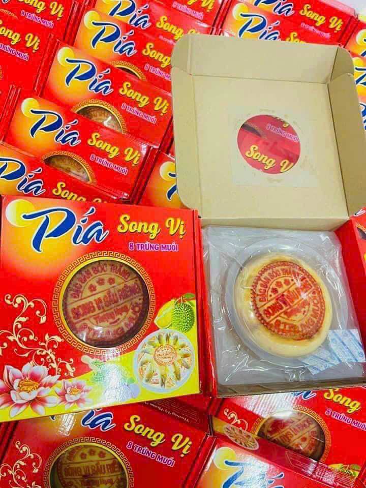 Bánh Pía Song Vị 500g 8 trứng muối - bánh pía than tre 8 trứng - pía song vị 4 trứng - pía thập cẩm - pía đậu mỡ hành vỏ cacao - pía sóc trăng