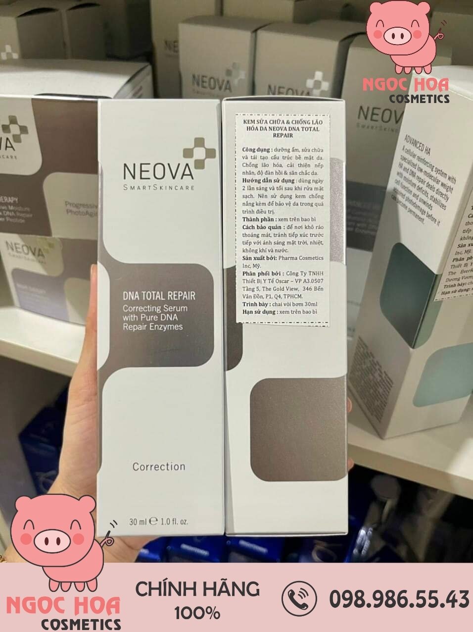 Serum phục hồi và chống lão hóa da neova dna total repair 30ml