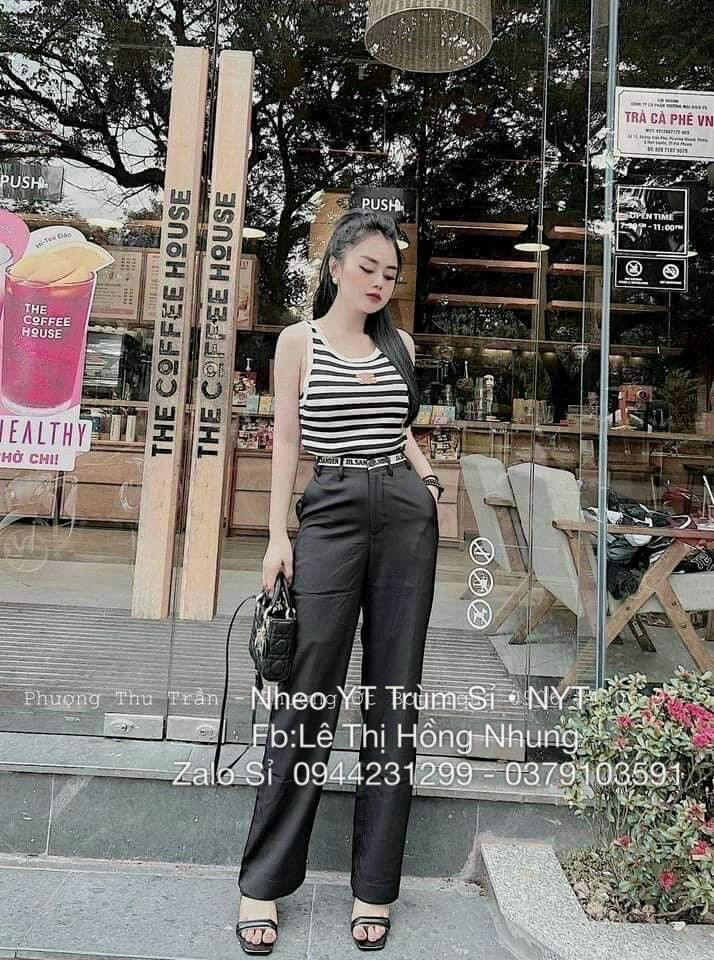 Áo croptop ba lỗ sọc hot hit BLS
